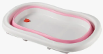 Ванночкая детская складная на складных ножках бело розовый КТТ/00-00015602/057-279-018